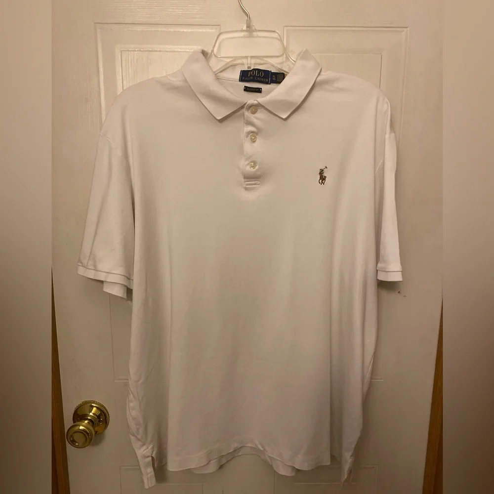 Polo Ralph Lauren White Polo with Embroidered Pony XL